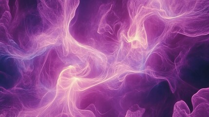 Obraz premium Fluid Swirling Neon Patterns and Energetic Light Streaks in Mesmerizing Abstract Background with Dark Voids