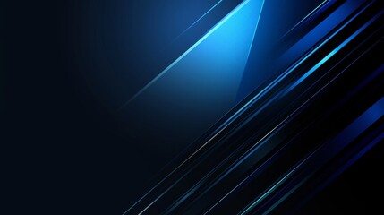 Minimalist abstract wallpaper featuring intersecting lines on a Blue background. Banner template with white space for text, perfect for modern and professional design uses.