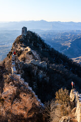 Fairy Tower (Xiannü Lou) of Simatai, a section of the Great Wall of China holding the access to...