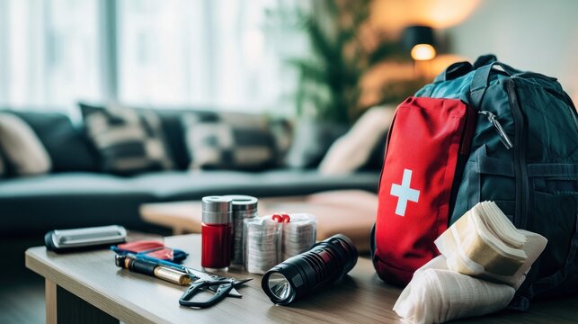 Emergency kit preparedness home interior