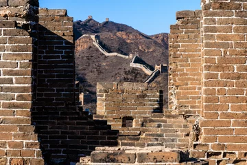 Simatai, a section of the Great Wall of China holding the access to Gubeikou (a strategic pass in ancient times), located in Miyun District, Beijing