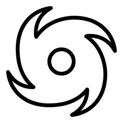 Typhoon icon. Vector line icon