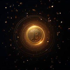 crypto currency and bitcoin symbol wallpaper
