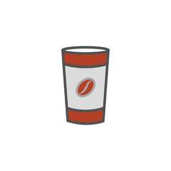 coffee cup full color, icon, flat, sticker label minimalist design for digital and print projects
 Graphic Design Icons Making a Huge Impact on Visual Aesthetics