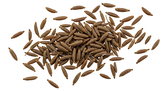 Top View 4K Natural Food Cumin Seeds Close-Up