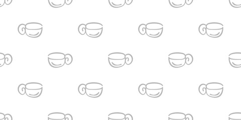 Coffee and Cafe pattern background. Vintage Coffee Doodle Pattern background. cafe pattern background. Cafe Themed Coffee Bean Pattern background.