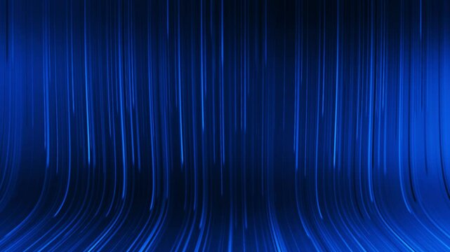 Luxury Award blue lines Background Loop Motion Effects Abstract glowing blue laser rays with highlights on dark space background. Seamless looping futuristic technology