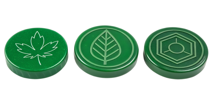 Green Board Game Counter on White Background, Gaming Accessories, PNG Transparent