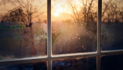 image of a dusty and dirty window