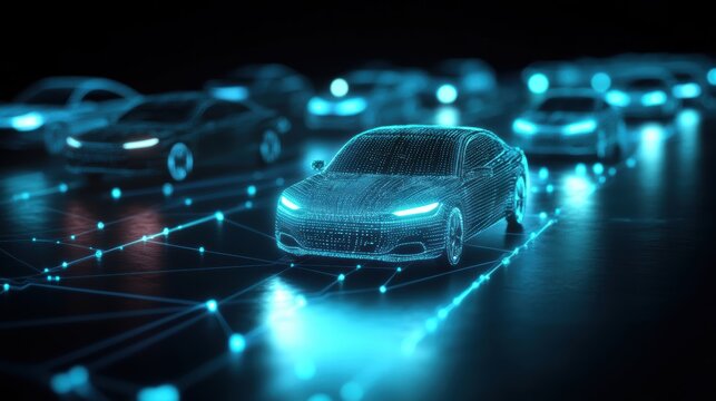 AI Agents Visualized as Dynamic Lights Managing Auto