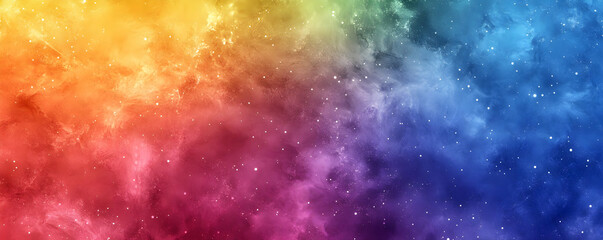 Rainbow nebula, cosmic clouds