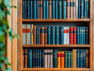 Exploring literary treasures a cozy library book collection in a warm home environment