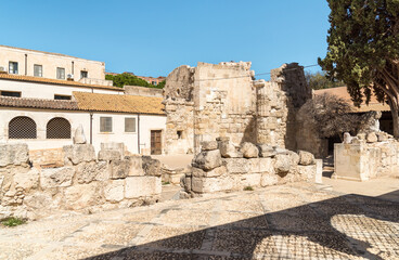 Fototapeta premium Catacombs of San Giovanni in Syracuse, Sicily, Italy