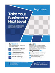 Flyer 2Corporate A4 Size business flyer, Geometric shape, editable vector template design,marketing, business proposal, promotion, advertise, publication,perfect for creative professional,modern desig