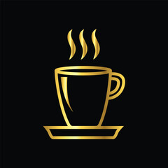  gold color coffee cup, icon, flat, sticker label minimalist design for digital and print projects
 Graphic Design Icons Making a Huge Impact on Visual Aesthetics