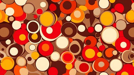 Colorful Abstract Circles Pattern for Modern Design Projects
