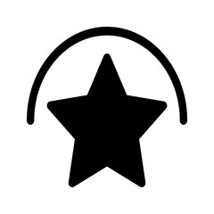Outlined star icon with bold edges, representing recognition, ambition, and stellar performance.