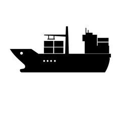 Vehicle transportation black icon pack