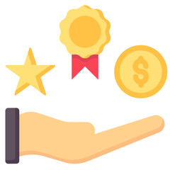 benefit vector flat icon