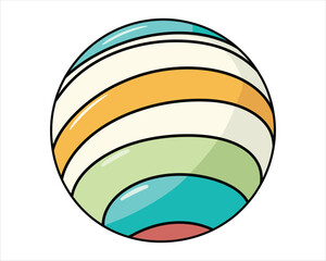 beach ball Illustration
