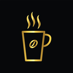  gold color coffee cup, icon, flat, sticker label minimalist design for digital and print projects
 Graphic Design Icons Making a Huge Impact on Visual Aesthetics