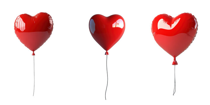 ballons de baudruche &agrave; l'h&eacute;lium en forme de c&oelig;ur pour la saint-valentin
