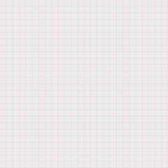 Clean simple graph paper, checked paper, gridded paper background. Vector. Notebook, sheet paper, seamless, page, cloth, chart, school book, paper. graphic, design background. 