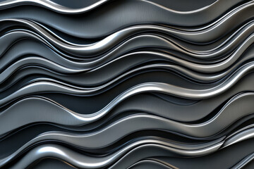 abstract smooth wavy lines in black, looping seamlessly to create an organic and modern backdrop.