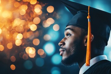 A student finishing their final bachelor degree exam with a look of relief