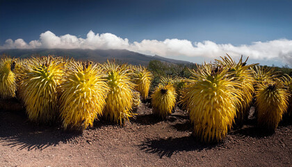 raw natural yellow dragonfruit