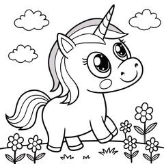 A cuddly plush unicorn toy, boasting a vibrant rainbow mane and tail, sits against a white background.  Close-up, detailed shot.