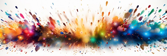 Explosion Border Isolated on Transparent Background