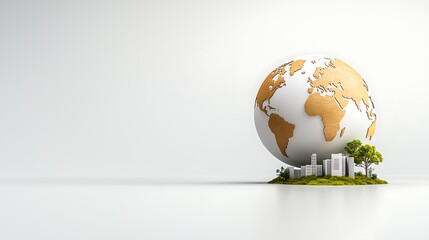 A globe highlighting countries and regions with business-related icons like arrows, offices, and documents representing global company registration, set in a professional blue and white gradient 