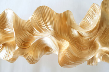 gentle curves in gold, shifting and spiraling outward in a fluid motion that evokes a sense of elegant movement and dynamism.