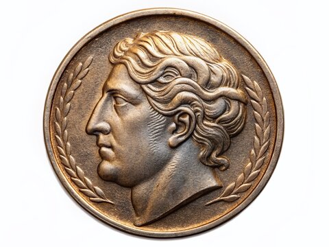 1984 Greek 20 Drachmas Coin, Copper-Nickel, High-Resolution PNG Image, Isolated on Transparent Background