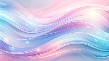 Obraz premium Abstract Pastel Wave Background with Soft Glowing Lights