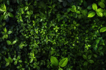 close up horizontal image of a lush green leaves wallpaper background