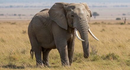 Fototapeta premium Gentle Giant: Elephant in the Wild 