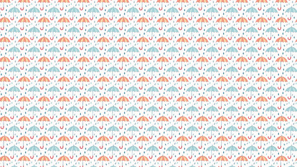 かわいい傘の背景、イラストのパターン