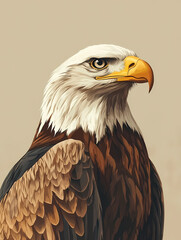 Obraz premium Majestic Eagle Portrait