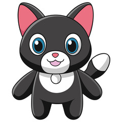 A brightly colored plastic toy designed for young children, possibly a car or animal, showcasing vibrant hues and simple design elements.