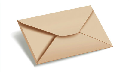 Open brown envelope with a visible inserted letter, symbolizing communication