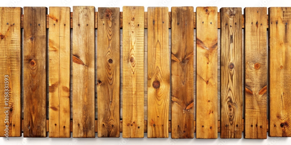 Leinwandbilder rustic wooden planks arranged in a neat and tidy pattern, ideal for backgrounds or textures