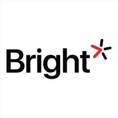 The Bright logo features a sun-shaped symbol, representing energy and innovation for a modern tech brand.