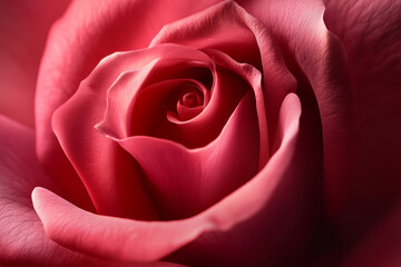 rose red curves, flowing gently with alternating shadows of pink and red, creating a sense of elegance and movement.