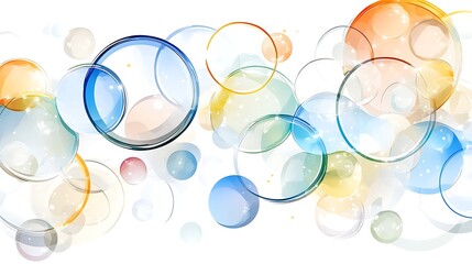 Colorful bubbles abstract