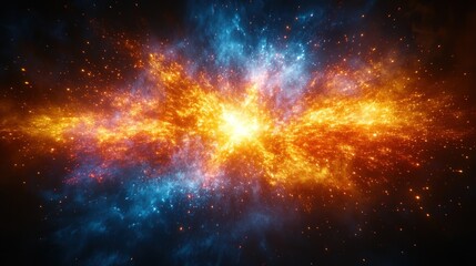 Fototapeta premium Cosmic explosion in deep space