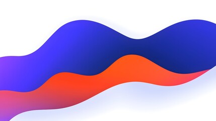 Naklejka premium Abstract Colorful Waves Flowing in a Fluid Shape Design Background