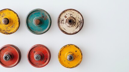 Fototapeta premium dumbbells Isolated on white background