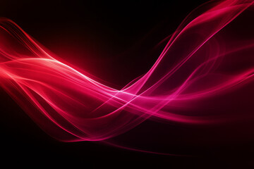 Fototapeta premium soft undulating curves in pink, transitioning into red, gently flowing across the screen with a sense of calm movement.